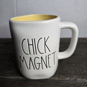 NWT Rae Dunn Artisan Chick Magnet Coffee Mug Easter Yellow Interior Farmhouse